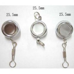 RM-06 Retractable Badge Holders (25mm) Steel Retractor